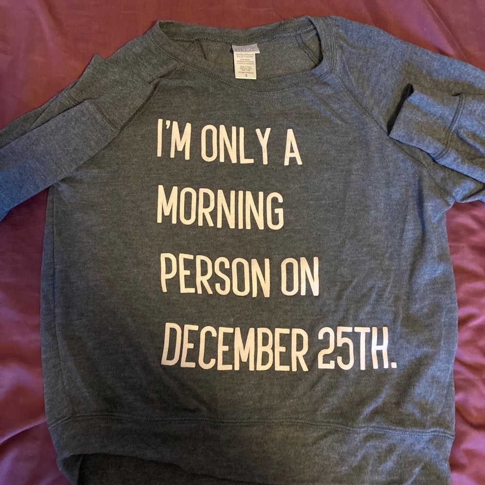 Graphic Grey Christmas Crewneck Sweatshirt